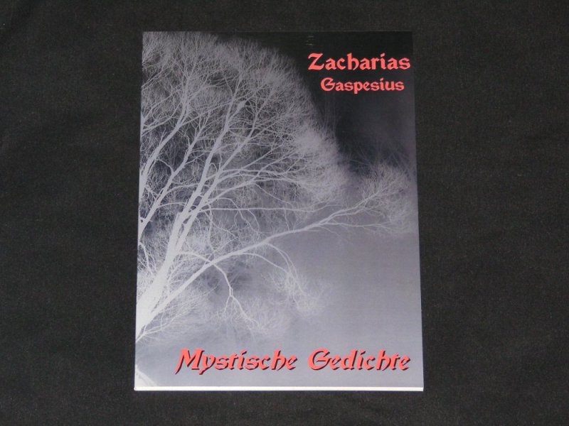 MYSTISCHE GEDICHTE - Zacharias Gaspesius - Mystik, Esoterik, Okkult, Poesie, Lyrik - TB