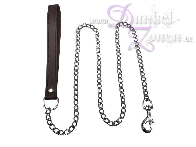 KETTENLEINE LEINE - Metallkette mit Handschlaufe - Kette ca. 100 cm lang - Petplay