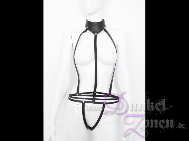 DAMEN BODY-HARNESS - Leder Version - Körper-Geschirr Riemenbody Zaumzeug