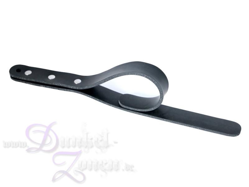 PADDEL KLATSCHE aus Gummi - schwarz - Rubber Paddle Slapper - Spanking Tool schmal schlank