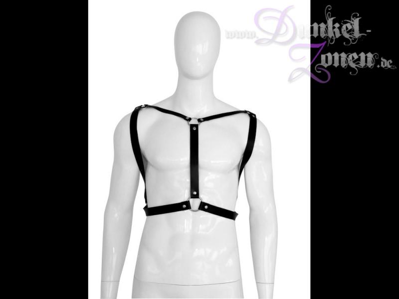 HERREN HARNESS *BODY 2* - Leder Körper Gurt Riemen Zaumzeug - BDSM-Outfit