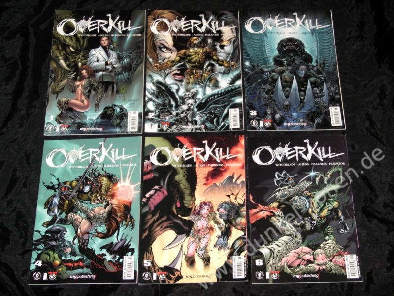 ALIEN VS. PREDATOR OVERKILL - feat. Witchblade und The Darkness - Crossover Set Einzelbände 1-6