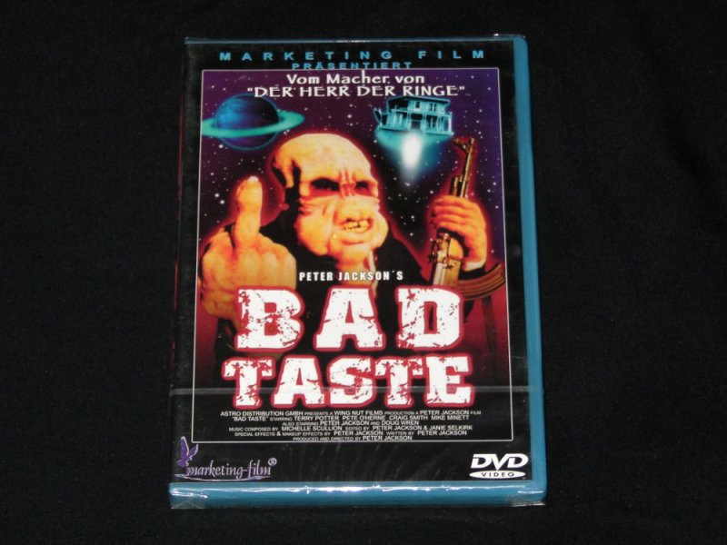 DVD - BAD TASTE - Horror-Komödie von Peter Jackson - eklig, trashig, kultig - NEU