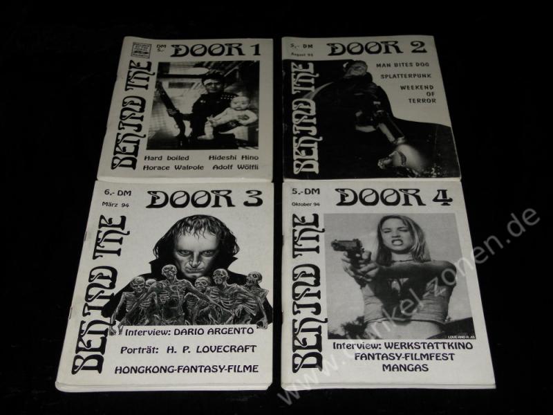 BEHIND THE DOOR 1-8 - Insider Magazin für Fantasy Grusel Horrorfilm - Hefte Paket