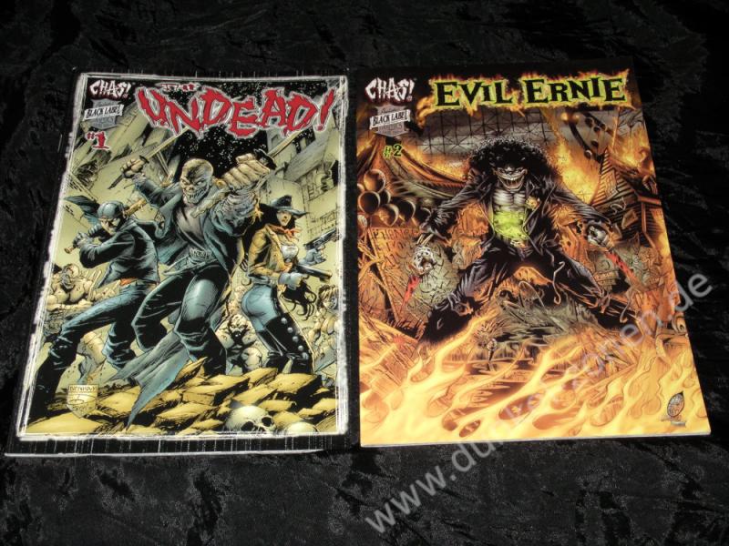 BLACK LABEL #1-#2 - THE UNDEAD - EVIL ERNIE - Chaos! Comics - Grusel - Horror