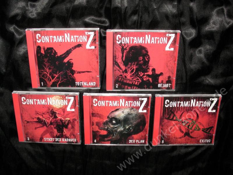 CONTAMINATION Z 1 - 5 - Hörspiel CDs Sammlung Set Konvolut Reihe komplett - Zombies Apokalypse