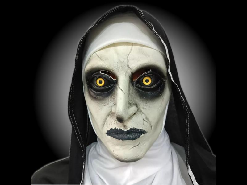 HORROR NONNE MASKE Variante B - Grusel Halloween Karneval Fasching Gesichtsmaske Nun Conjuring Valak