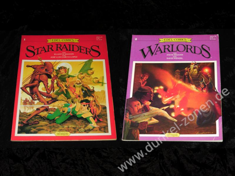 EDEL-COMICS 1-2 - STAR RAIDERS WARLORDS - Science Fiction Fantasy Anthologie Zweiteiler Ehapa