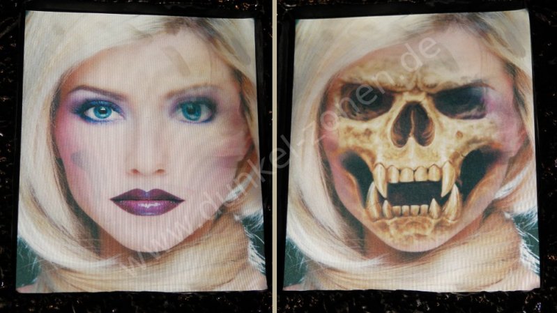 EFFEKTBILD - DIE SCHÖNE IST DAS BIEST 1 - Halloween Deko - Grusel Wechselbild