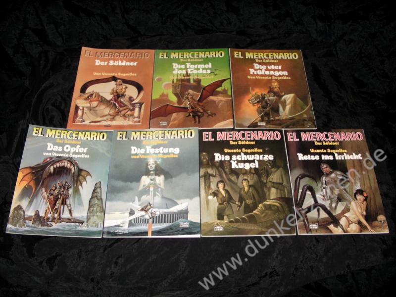 EL MERCENARIO Der Söldner 1-7 (von 7) - Bastei Lübbe Fantasy Comic Alben kompl. Reihe