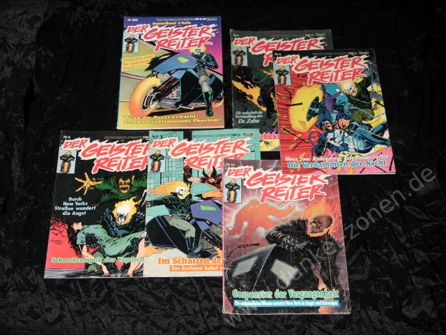 GEISTER REITER, DER - Bastei Grusel-Action-Comics zur Auswahl