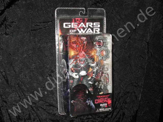 GEARS OF WAR - HEADSHOT LOCUST DRONE - Kopfschuss Exclusive Action Figur v. Neca