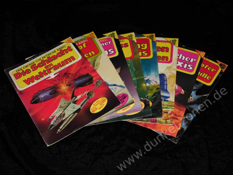 GROSSE GALAKTISCHE KRIEG, DER 1-8 komplett - Science Fiction Bild- + Story-Magazin