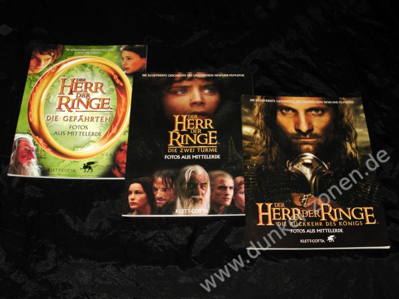 HERR DER RINGE 1 2 3 - FOTOS AUS MITTELERDE - SC Bildbände Bücher Set Klett-Cotta - HdR LoTR