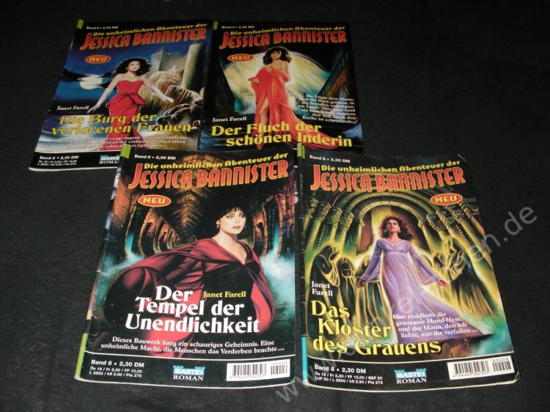 JESSICA BANNISTER - Grusel-Horror-Roman-Serie - Bastei - Auswahl