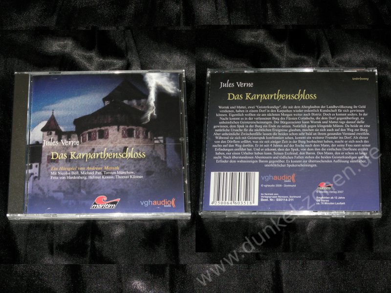 KARPARTHENSCHLOSS, DAS - Jules Verne Abenteuer Grusel Geschichte Maritim als CD OVP