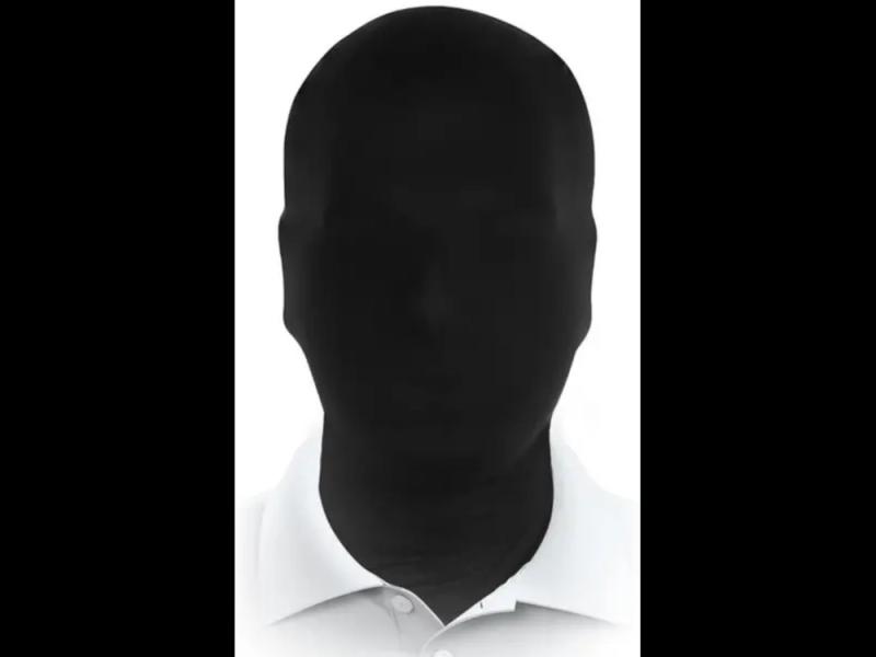 KOPFHAUBE NICHT BLICKDICHT - Maske Accessoire um Gesicht zu verbergen - Karneval Halloween Outfit