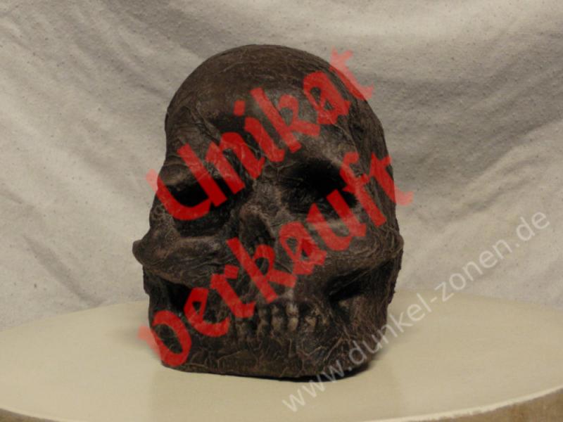 MOORENKOPF E - Moorleiche Mumie Totenkopf Sch&auml;del Skull - Unikat Grusel Deko v. Grimboldtt