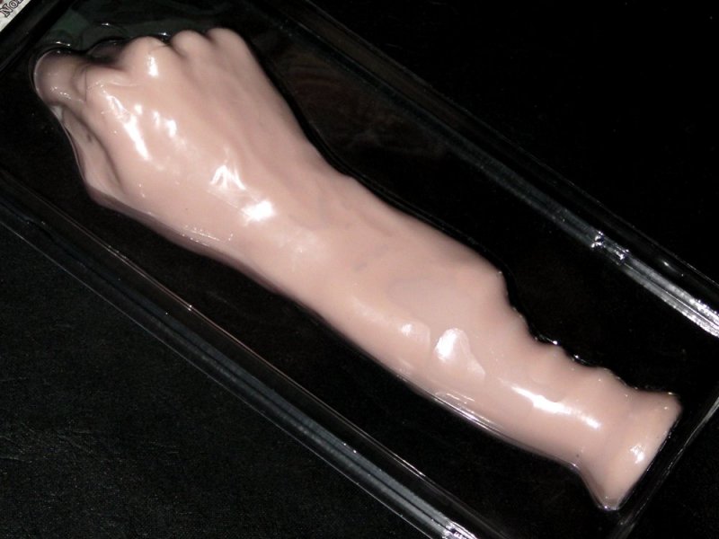 MYSTIC FIST - Faust + Unterarm mit Griff - naturfarben - Riesen-Dildo - Fisting