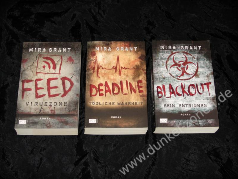 NEWSFLESH 1-3 - FEED DEADLINE BLACKOUT - Zombie Dystopie Endzeit Romane Set - Mira Grant