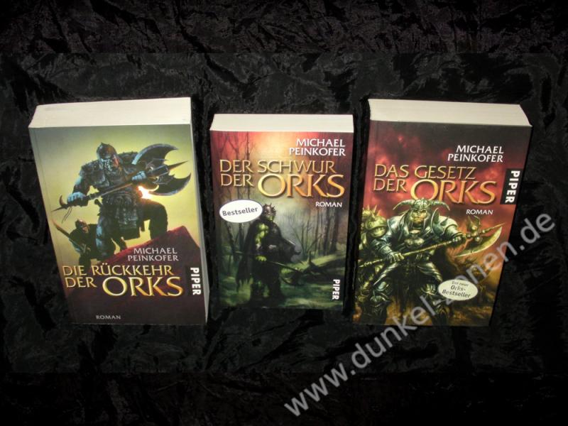 ORKS 1 2 3 BUCH SET - Rückkehr... Schwur... Gesetz der... Michael Peinkofer - Piper Fantasy Romane