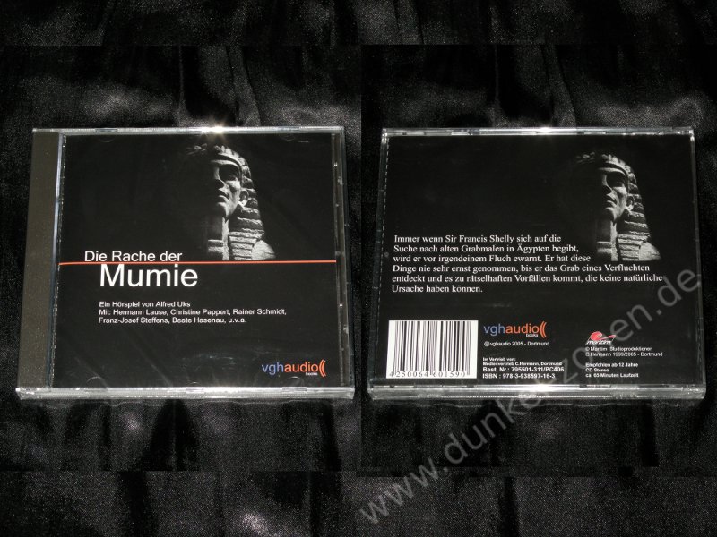 RACHE DER MUMIE, DIE - Maritim Grusel Horror Einzelabenteuer Hörspiel CD