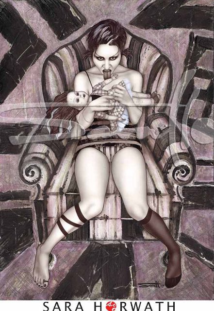 DACHKAMMER - Gothic - Bild - Dekoration - Kunstwerk - Artwork von Sara H.