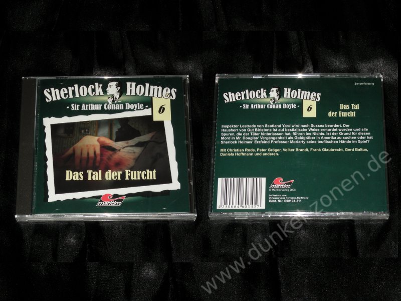 SHERLOCK HOLMES 6 - DAS TAL DER FURCHT - Kriminal Detektiv Hörspiel Geschichte CD