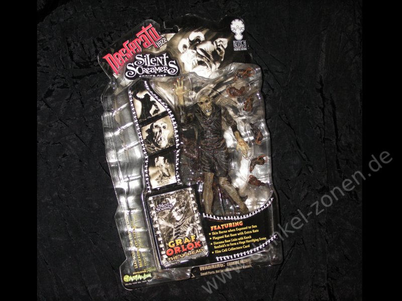 SILENT SCREAMERS SERIE 1 NOSFERATU - Silver Screen Graf Orlok Undead Figur Playset Aztech Toyz
