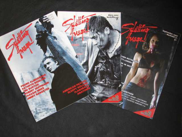 SPLATTING IMAGE - deutsche Horror-Filmschnitt-Magazine zur Auswahl