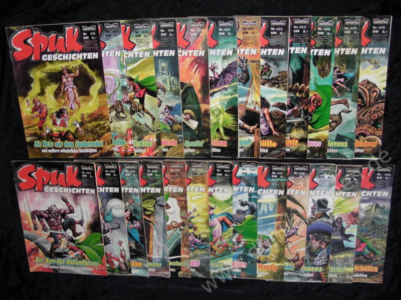 SPUK GESCHICHTEN zw. 412-442 - 25x Comic Hefte - Paket Set Konvolut Sammlung Grusel