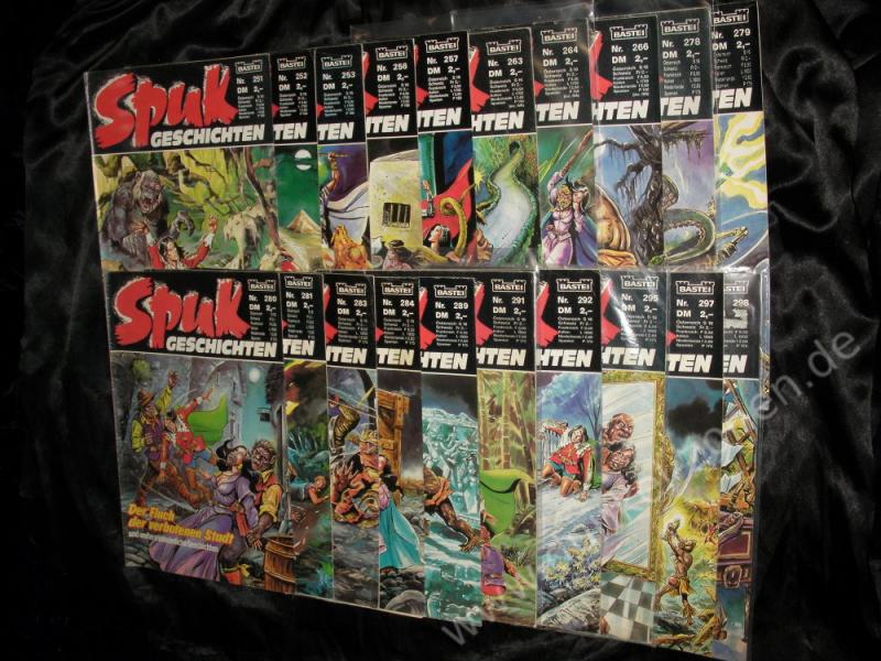 SPUK GESCHICHTEN zw. 251-298 - 12x Comic Hefte - Paket Lot Konvolut Sammlung Bastei Comics