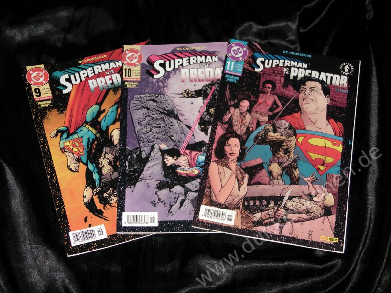 SUPERMAN VS. PREDATOR 1-3 - DC Crossover Dark Horse Panini Comics