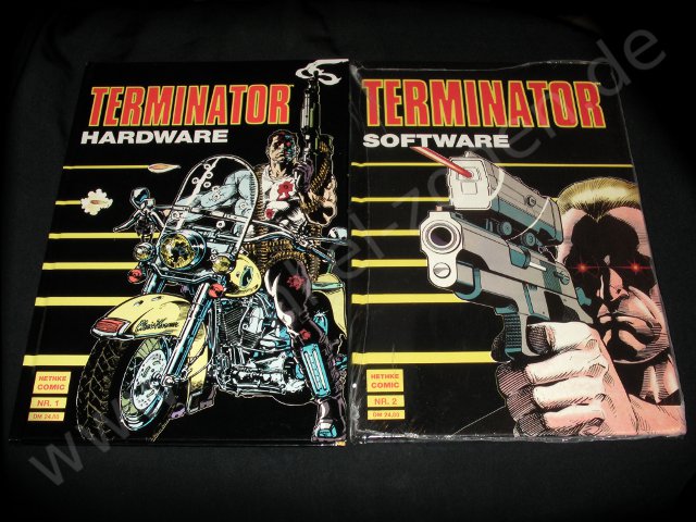 TERMINATOR 1-4 -kompletter 4 Teiler als Hardcover-Bände v. Hethke-Comics