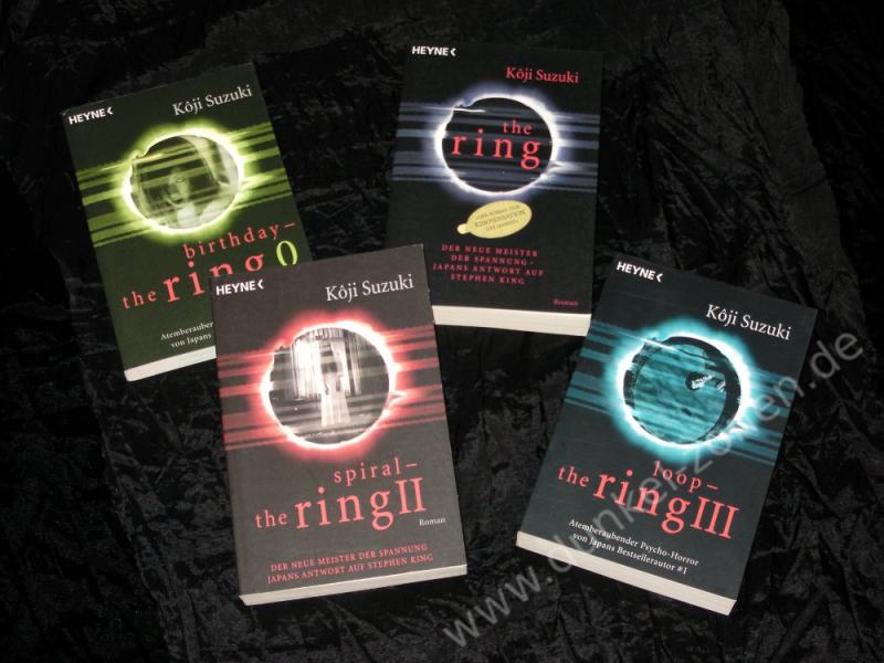 THE RING 0-3 KOMPLETT-SET - Birthday Spiral Loop - Asia Horror Romane - Koji Suzuki Heyne