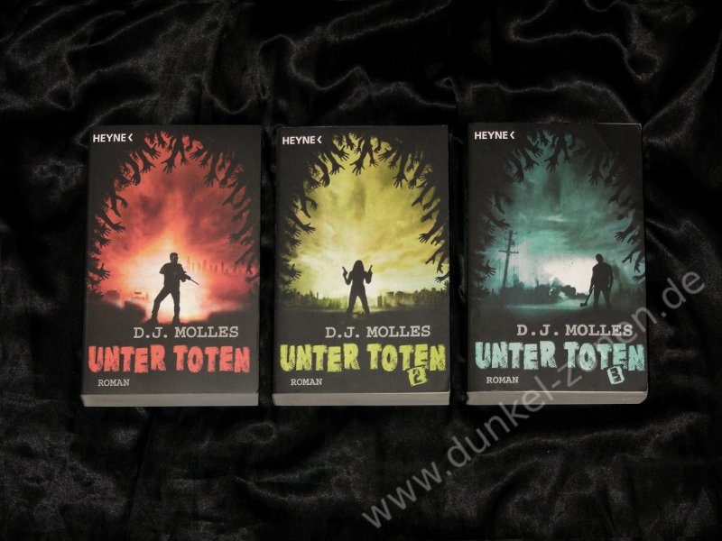 UNTER TOTEN 1 2 3 - D. J. Molles - Zombie Roman Reihe komplett - Heyne Taschenbuch