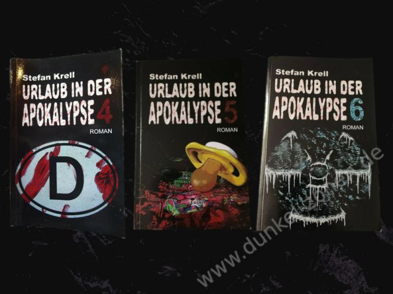 URLAUB IN DER APOKALYPSE 4 5 6 - Stefan Krell - Zombie Horror Romane Taschenbücher TB Set