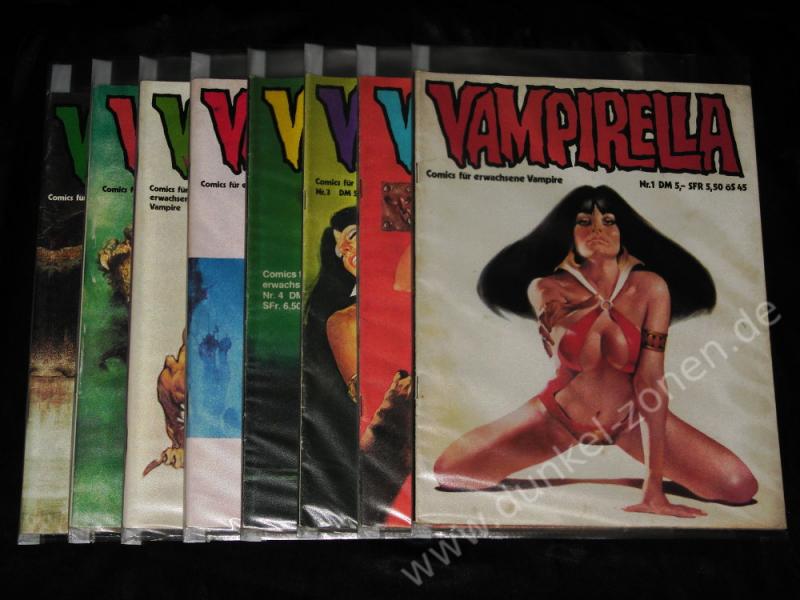 VAMPIRELLA VOLKSVERLAG 1-8 KOMPLETT - Vampir Comic Klassiker - Großbände 1981-1983