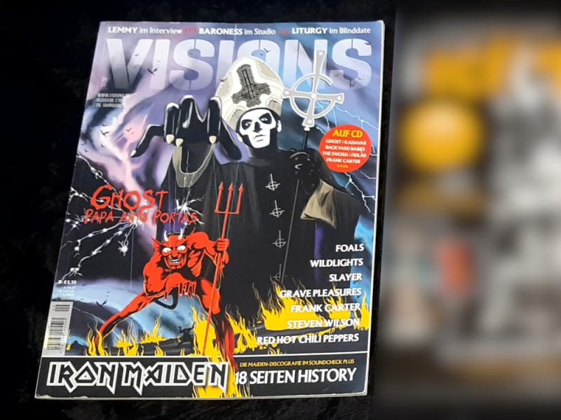VISIONS Nr. 270 - 09/15 - Heavy Metal Hardrock - Musikmagazin Zeitschrift - Iron Maiden Ghost