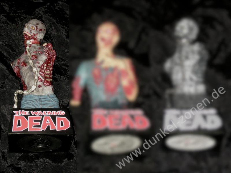 THE WALKING DEAD Michonnes Zombie Pet Spardose Büste Bust Bank Untoter Figur Farb-Version