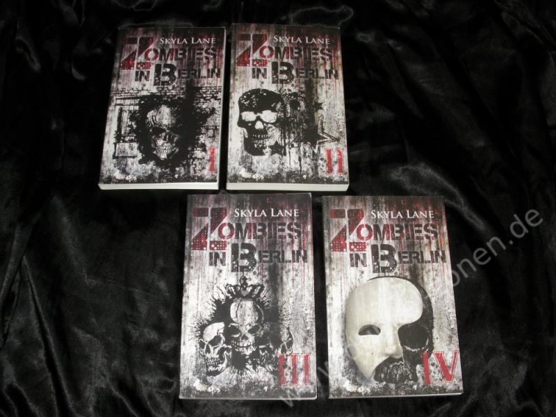 ZOMBIES IN BERLIN EINZELBAND 1-4 - komplette Reihe v. Skyla Lane - Horror Romane Set