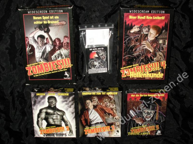 ZOMBIES!!! 1-5 BASISSPIEL + ALLE ERWEITERUNGEN - 1. Edition - Tabletop Brettspiel v. Pegasus 2. Wahl