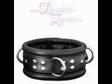 HALSFESSEL 6,5CM LEDER - schwarz rot blau lila weiß - Hals-Fessel