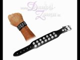 ARMBAND LEDER MIT NIETEN OFFEN 2-REIHIG - Rocker, Metaller, Punks, Gothics, SMler