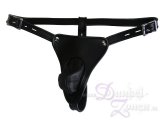 HERREN LEDERSLIP VERSTELLBAR - sexy BDSM-Slip - Fetisch Outfit 