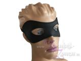 AUGENMASKE KLASSISCH MIT SICHT - Leder Augen-Maske Unisize schwarz