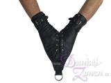 MONOHANDSCHUH - Leder in schwarz - Mono-Handschuh Fessel Bondage Fixierung