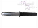 EDELSTAHL DILDO - 35-45mm - mit PVC-Griff - Edelstahldildo Metalldildo