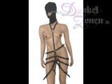 DAMEN RIEMEN BODY GESCHIRR - Leder Harness BDSM Fetisch Bekleidung Outfit