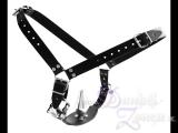 HERREN LEDER-SLIP ALU STRING - BDSM-Lederslip + 3 Cock-Ringe + Alu-Plug - BDSM Outfit 